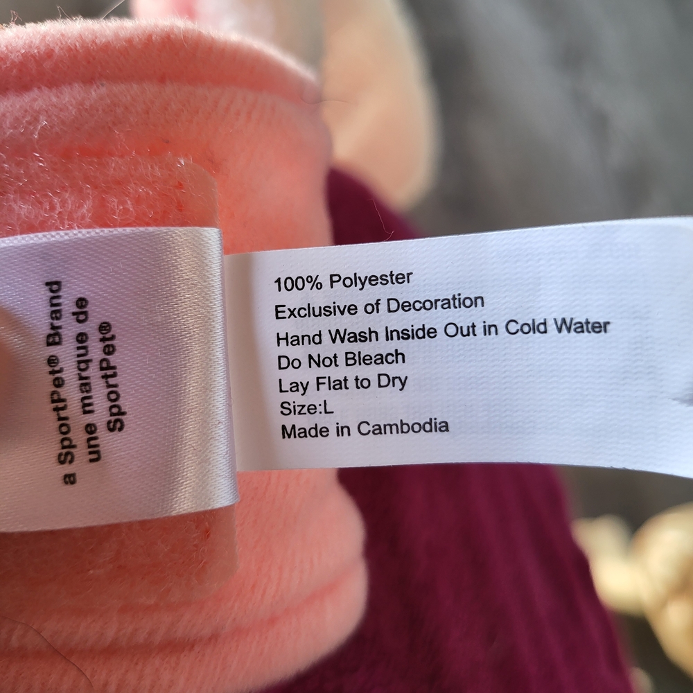 Chic Pink Floral Dog Coat - Picture 4 of 6